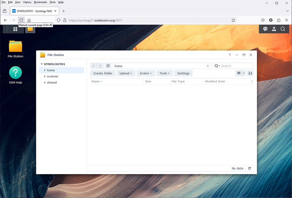 Screenshot - Synology File Station